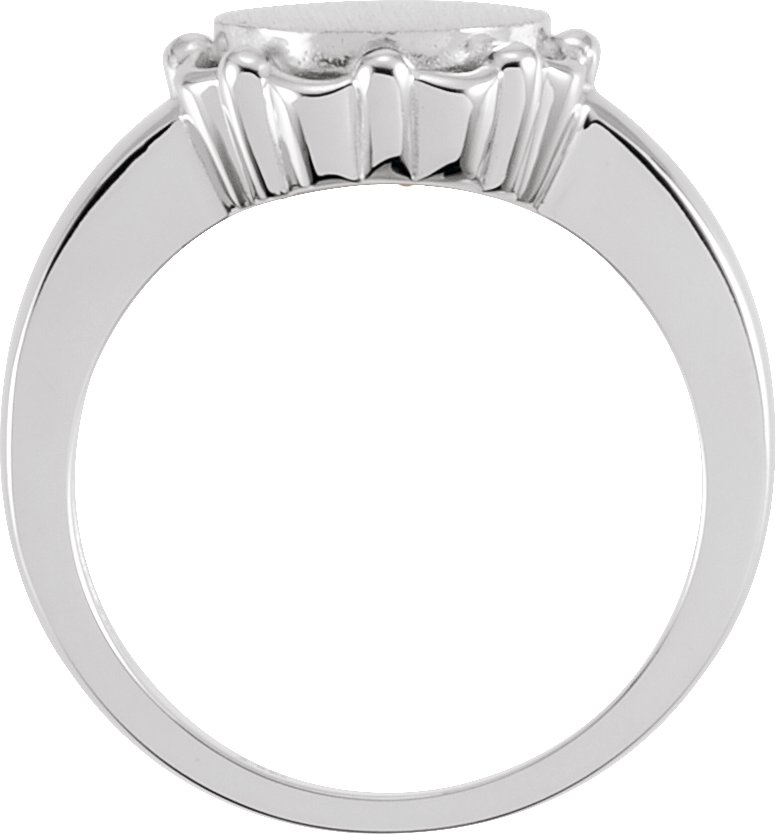 12 mm Round Signet Ring view 4