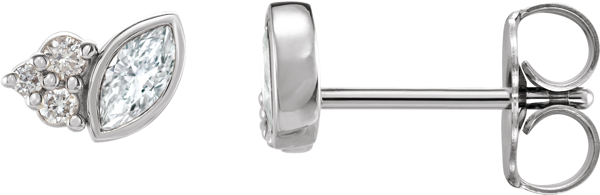 Sterling Silver .20 CTW Diamond Earrings Ref. 16501449