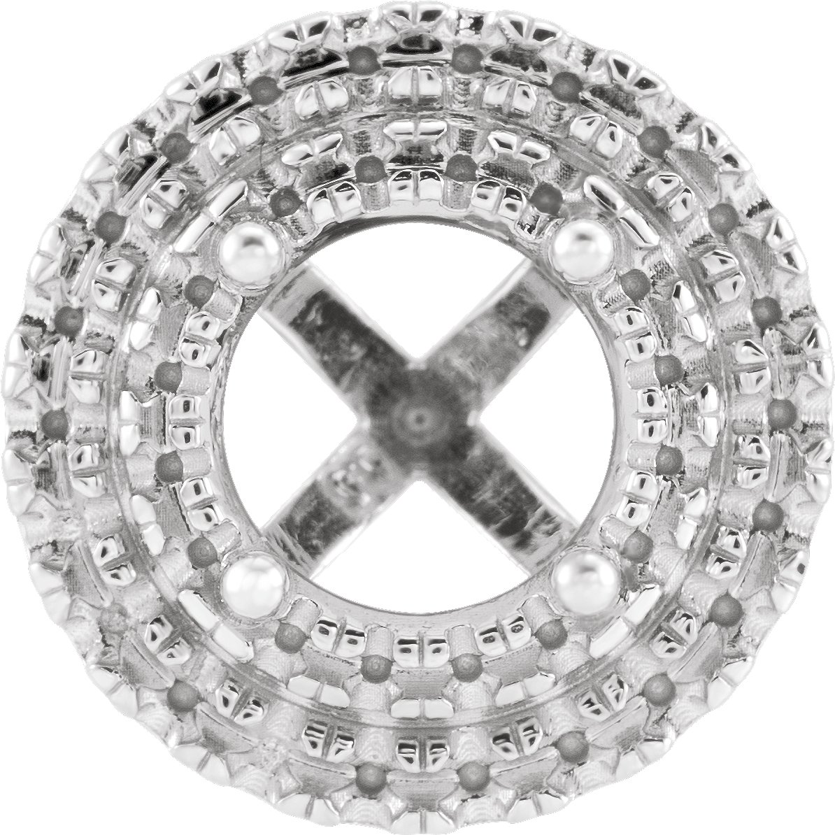 4-Prong Halo-Style Shank Setting