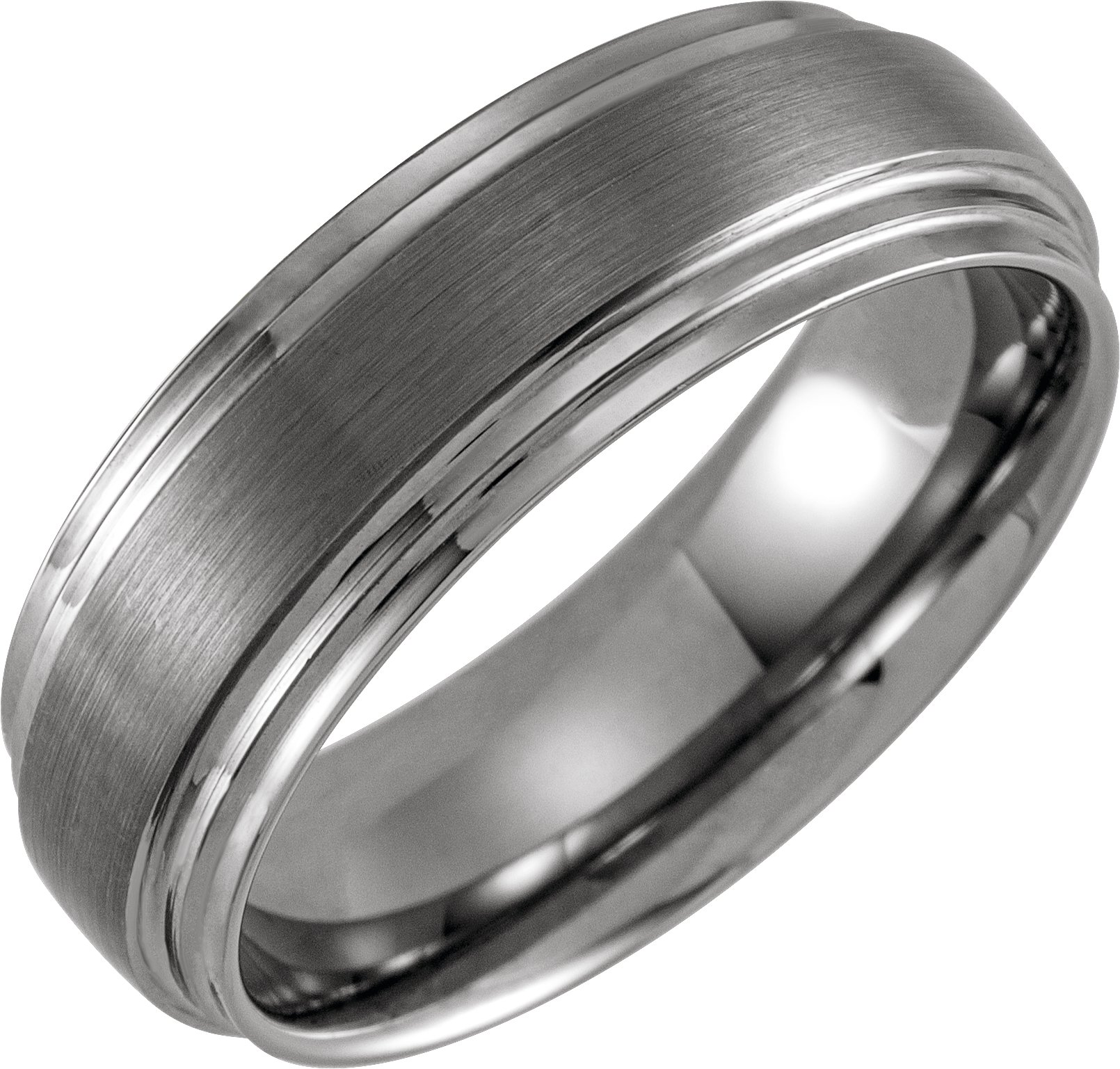 Tungsten 9.5 Flat Double Edge Comfort-Fit Band Size 9.5