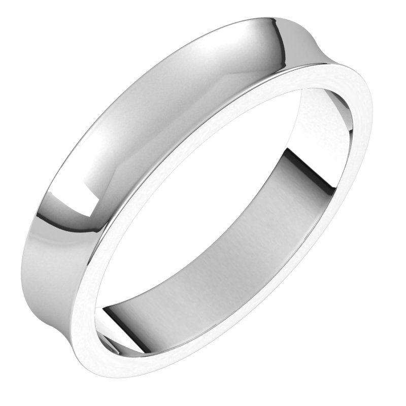 Sterling Silver 4 mm Concave Light Band Ref 16544326