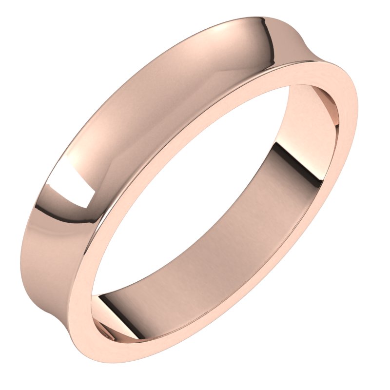 10K Rose 4 mm Concave Light Band Ref 16544320