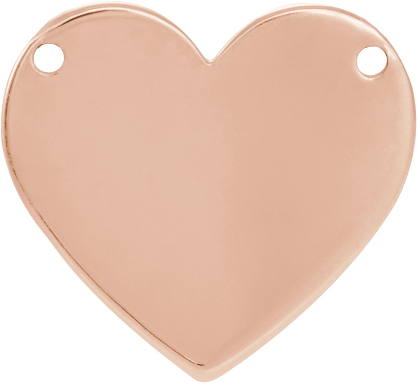 Engravable Heart Necklace Center
