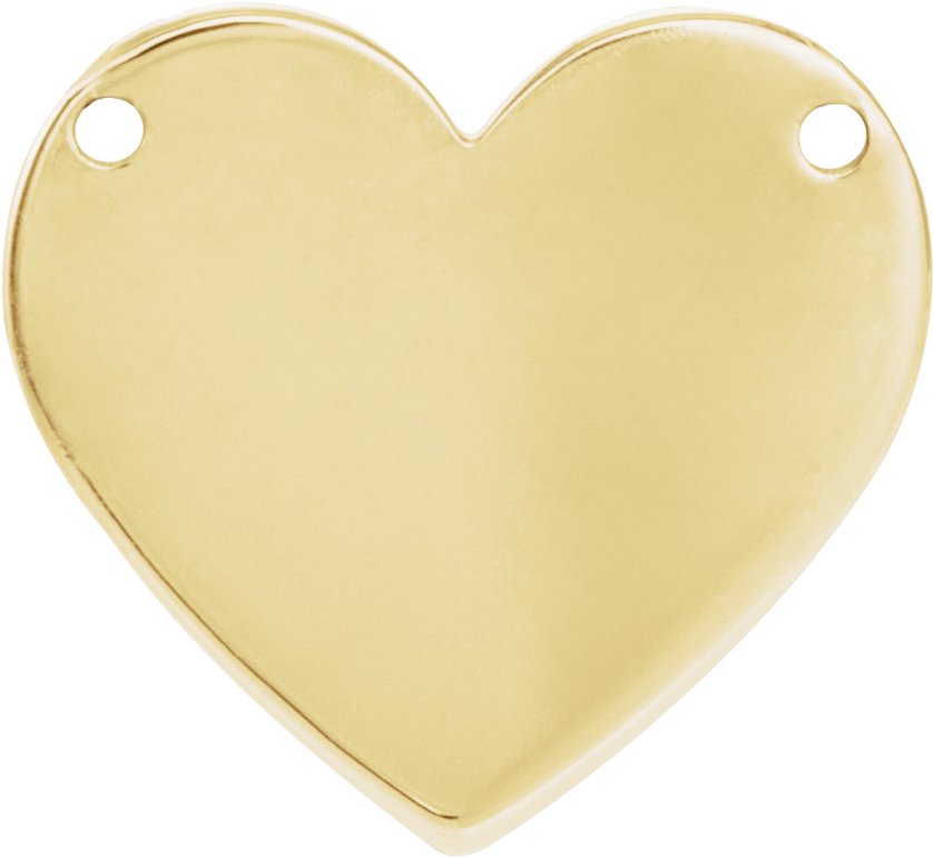Engravable Heart Necklace Center