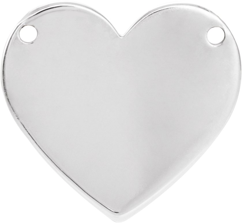 Engravable Heart Necklace Center