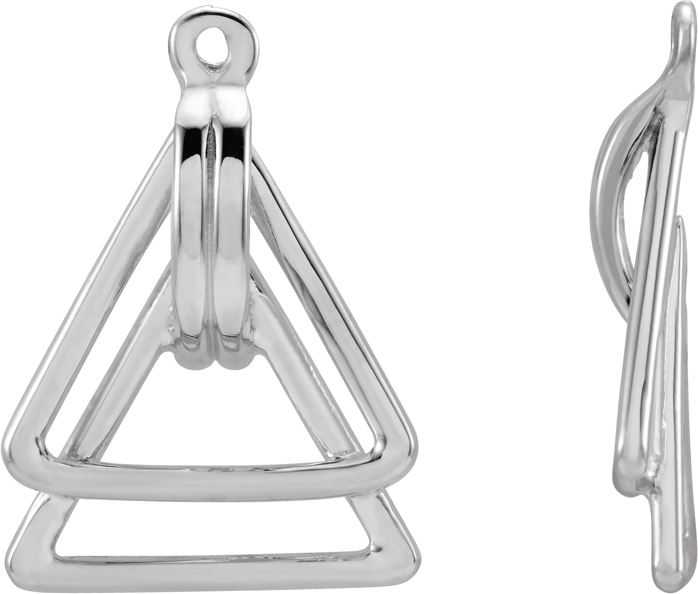 Sterling Silver Geometric Earring Jackets