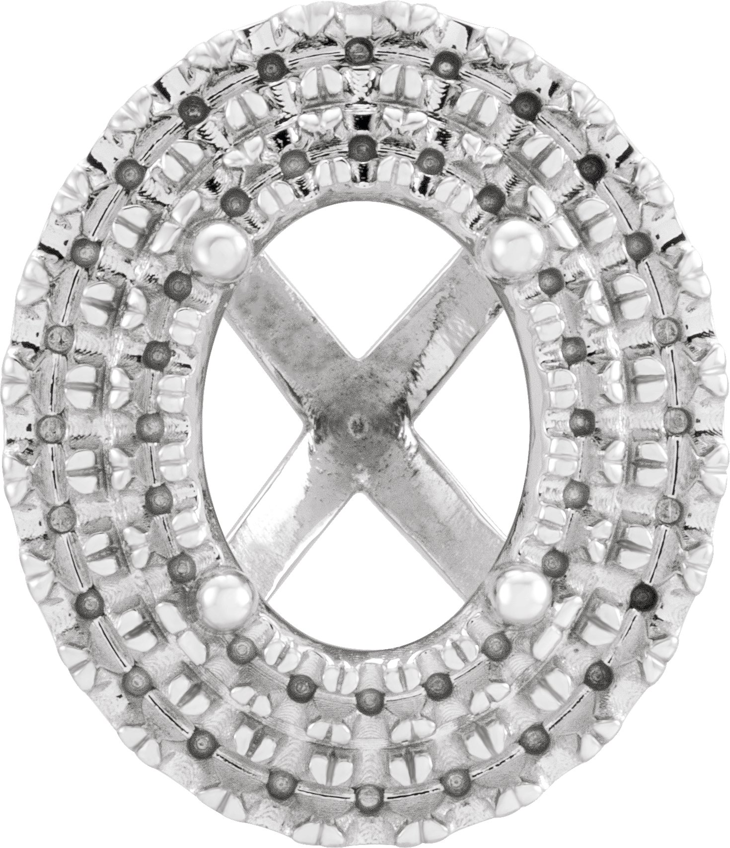 4-Prong Halo-Style Shank Setting