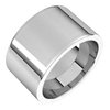 Sterling Silver 12 mm Flat Comfort Fit Band Size 5.5 Ref 3335743