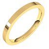 18K Yellow 2 mm Flat Comfort Fit Band Size 5.5 Ref 30118