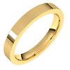 14K Yellow 3 mm Flat Comfort Fit Band Size 5 Ref 255545