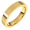 14K Yellow 4 mm Flat Comfort Fit Band Size 5 Ref 65168