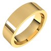 18K Yellow 6 mm Flat Comfort Fit Band Size 5 Ref 214754