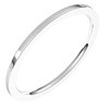 10K White 1 mm Flat Comfort Fit Light Band Size 10.5 Ref 16438755