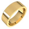 14K Yellow 7 mm Flat Comfort Fit Band Size 5.5 Ref 214260