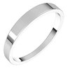 14K White 3 mm Flat Tapered Band Size 10.5 Ref 204981
