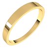 14K Yellow 3 mm Flat Tapered Band Size 10.5 Ref 242477