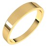 14K Yellow 4 mm Flat Tapered Band Size 10.5 Ref 280739