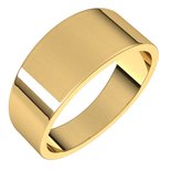 Flat Tapered Wedding Bands