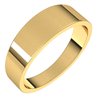 14K Yellow 6 mm Flat Tapered Band Size 10.5 Ref 92073