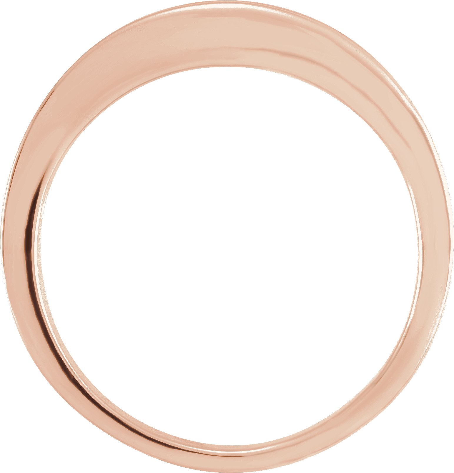 10K Rose Tapered Anniversary Band Mounting