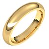 14K Yellow 4 mm Half Round Comfort Fit Band Size 1.5 Ref 9069991