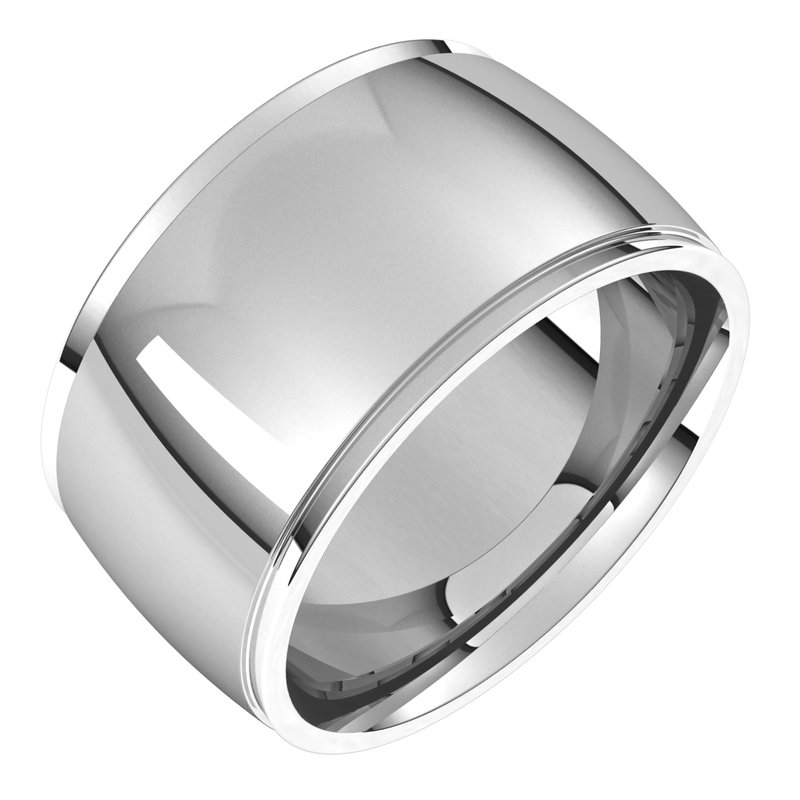 Stepped-Edge Comfort-Fit Half Round Band