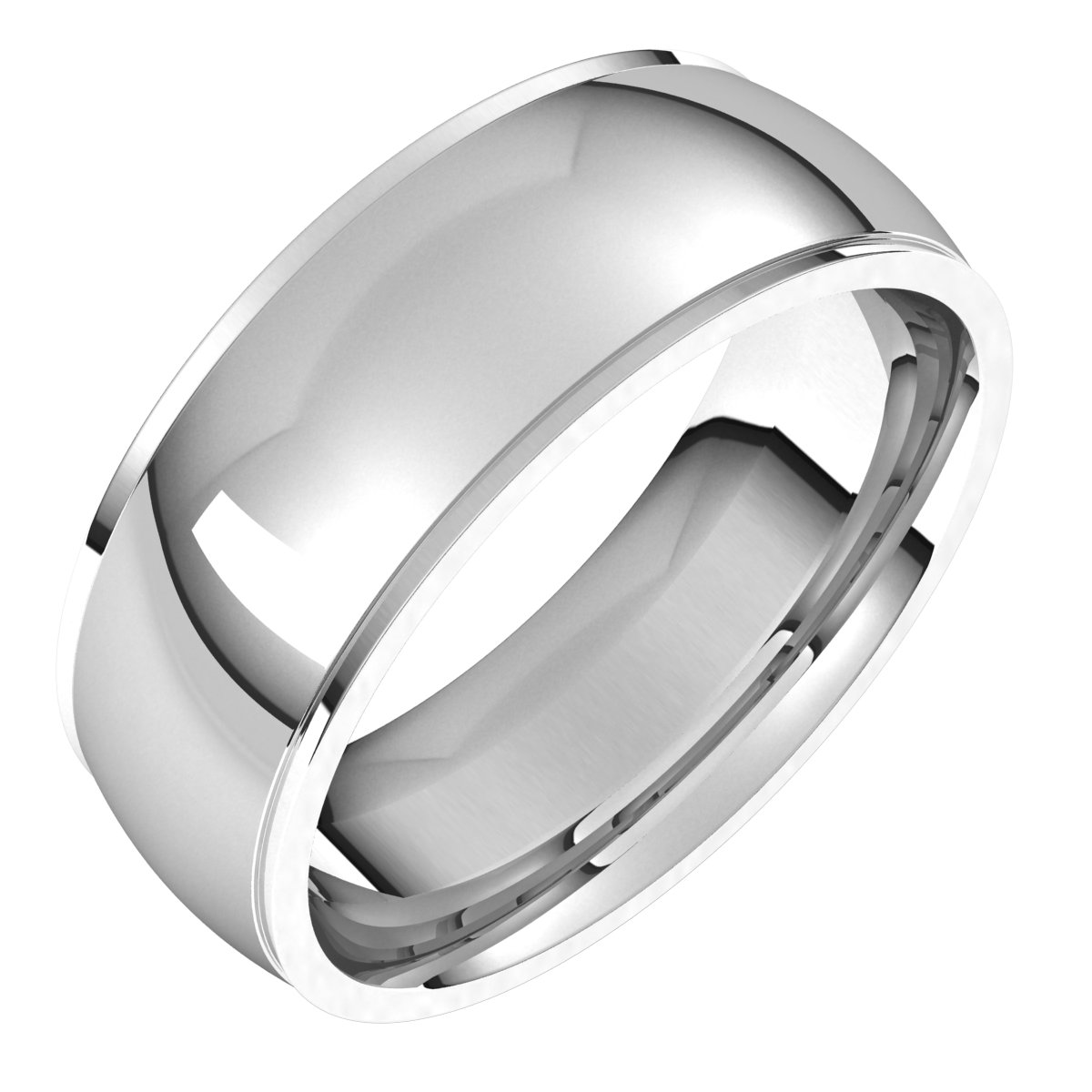 Continuum Sterling Silver 7 mm Comfort Fit Edge Band Size 13 Ref 17387114