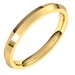 14K Yellow 2.5 mm Knife Edge Comfort Fit Band Size 13