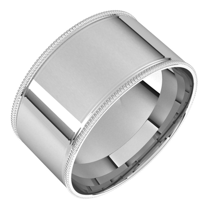 Milgrain Comfort-Fit Flat Band