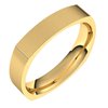 14K Yellow 4 mm Square Comfort Fit Band Size 10.5 Ref 2912607