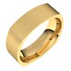 14K Yellow 6 mm Square Comfort Fit Band Size 10.5 Ref 2105488