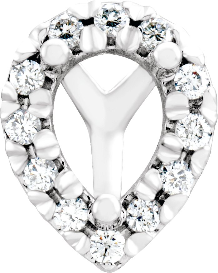 French-Set Cocktail-Style Halo-Style Earring Setting