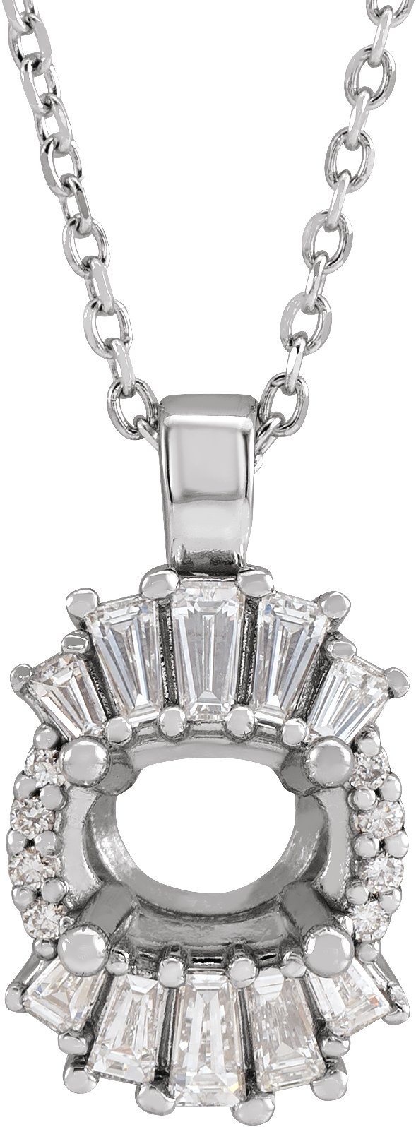Halo-Style Necklace or Pendant