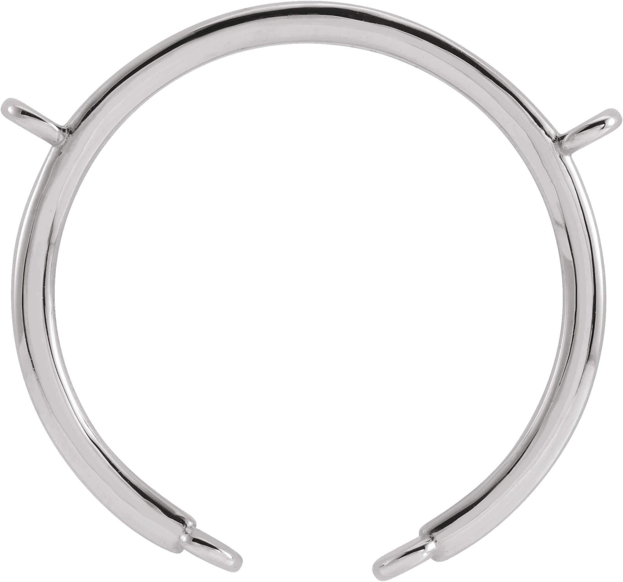 14K White 21x19.5 mm Mobile Necklace Center