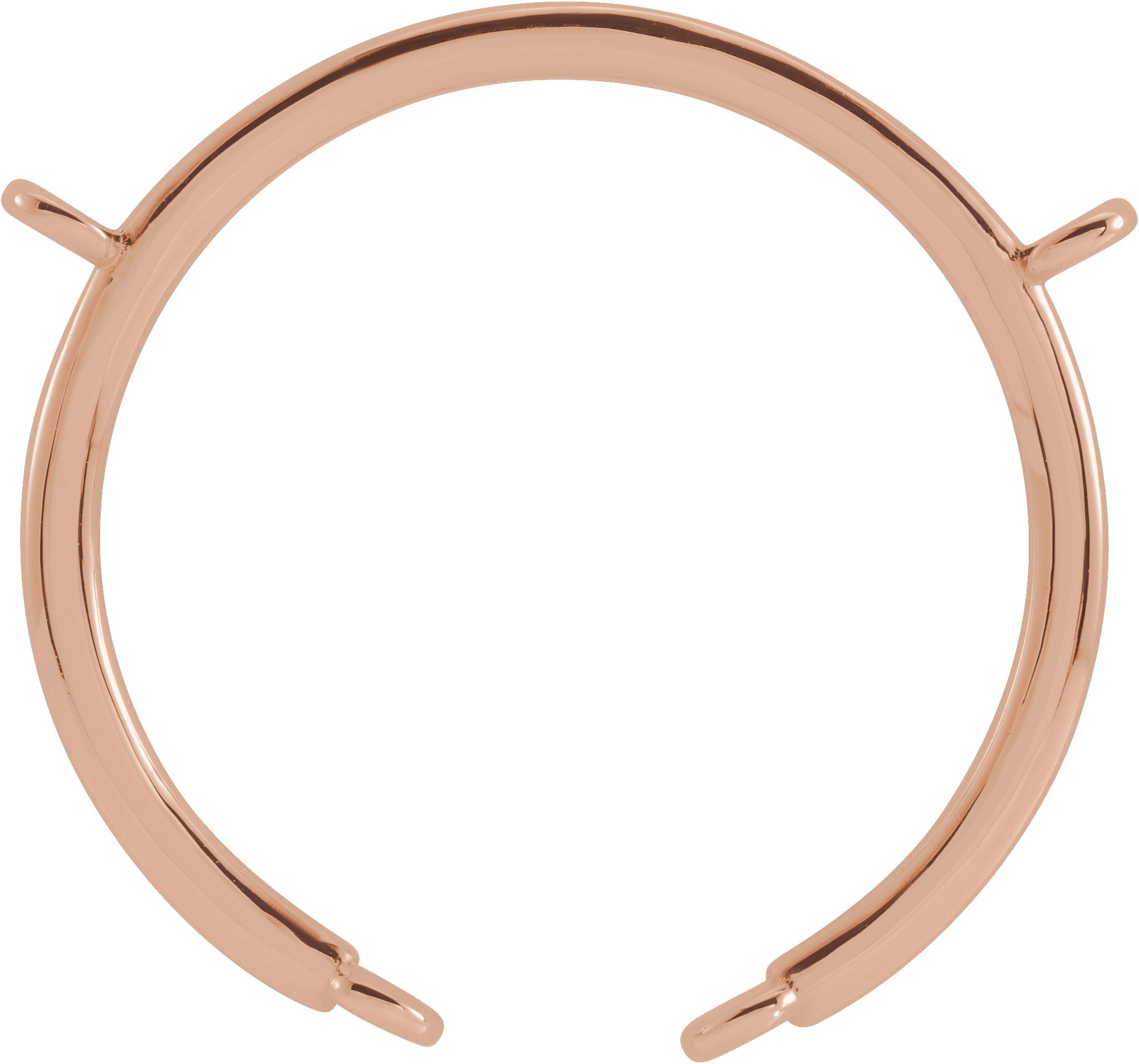 14K Rose 21x19.5 mm Mobile Necklace Center