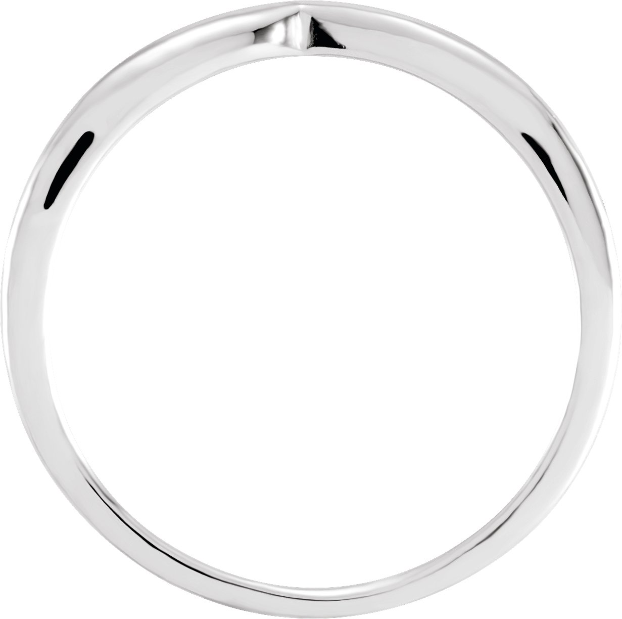 14K White Band-2