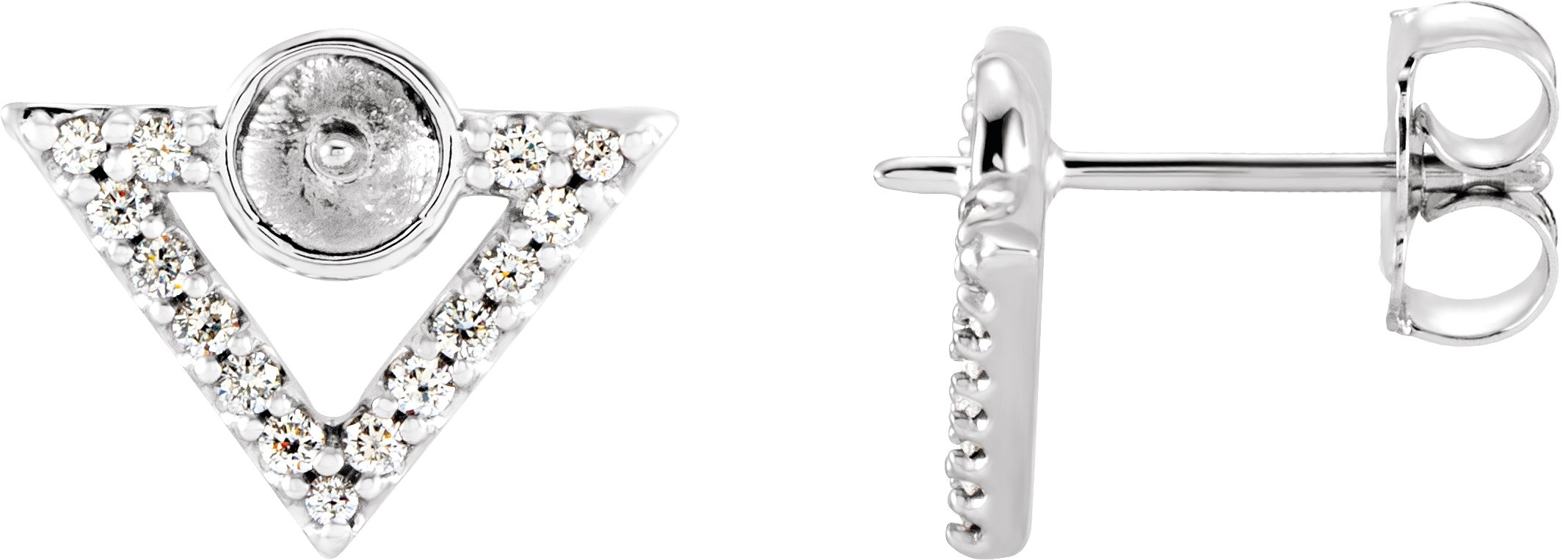 Pearl Geometric Earrings