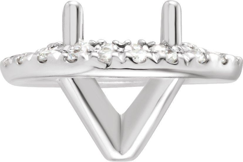 4-Prong Halo-Style Shank Setting
