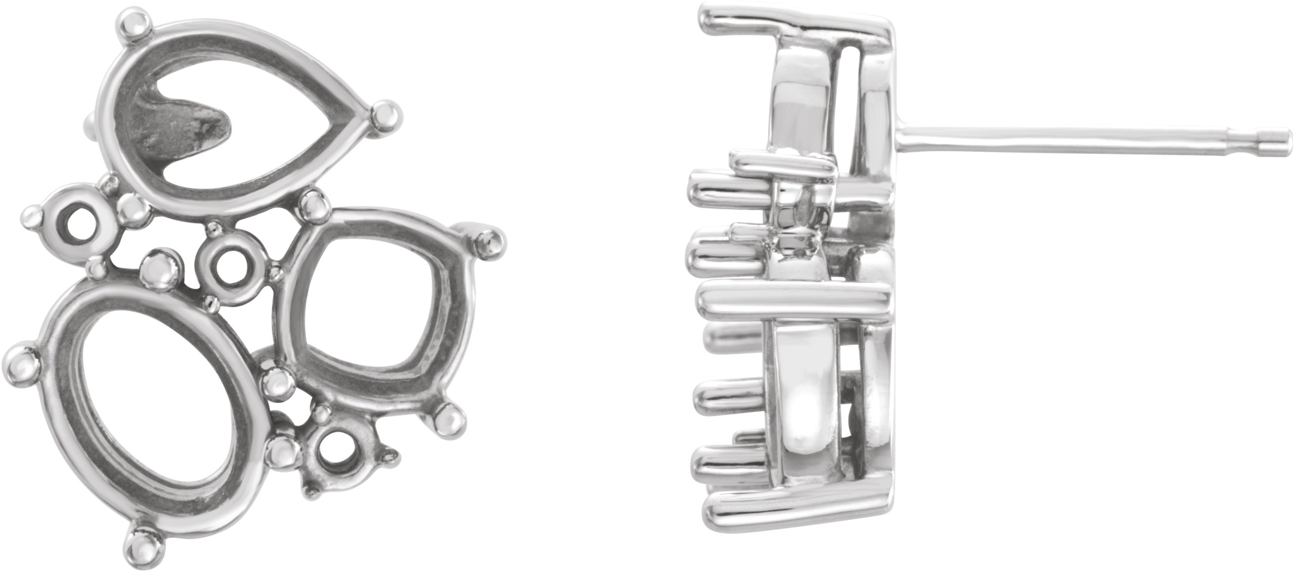 Multi-Shape Cluster Earrings