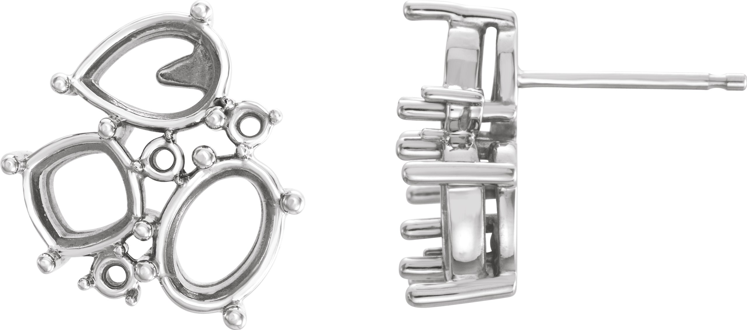 Multi-Shape Cluster Earrings