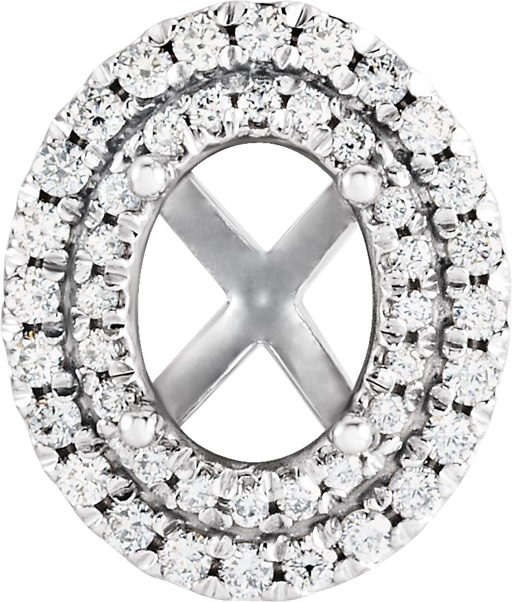 4-Prong Halo-Style Shank Setting