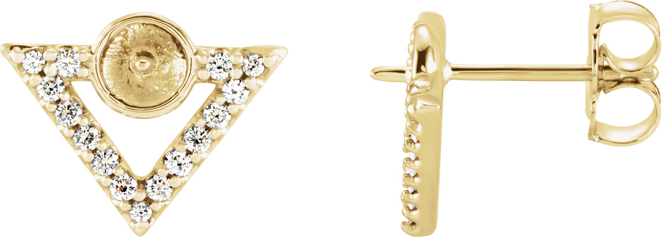 Pearl Geometric Earrings