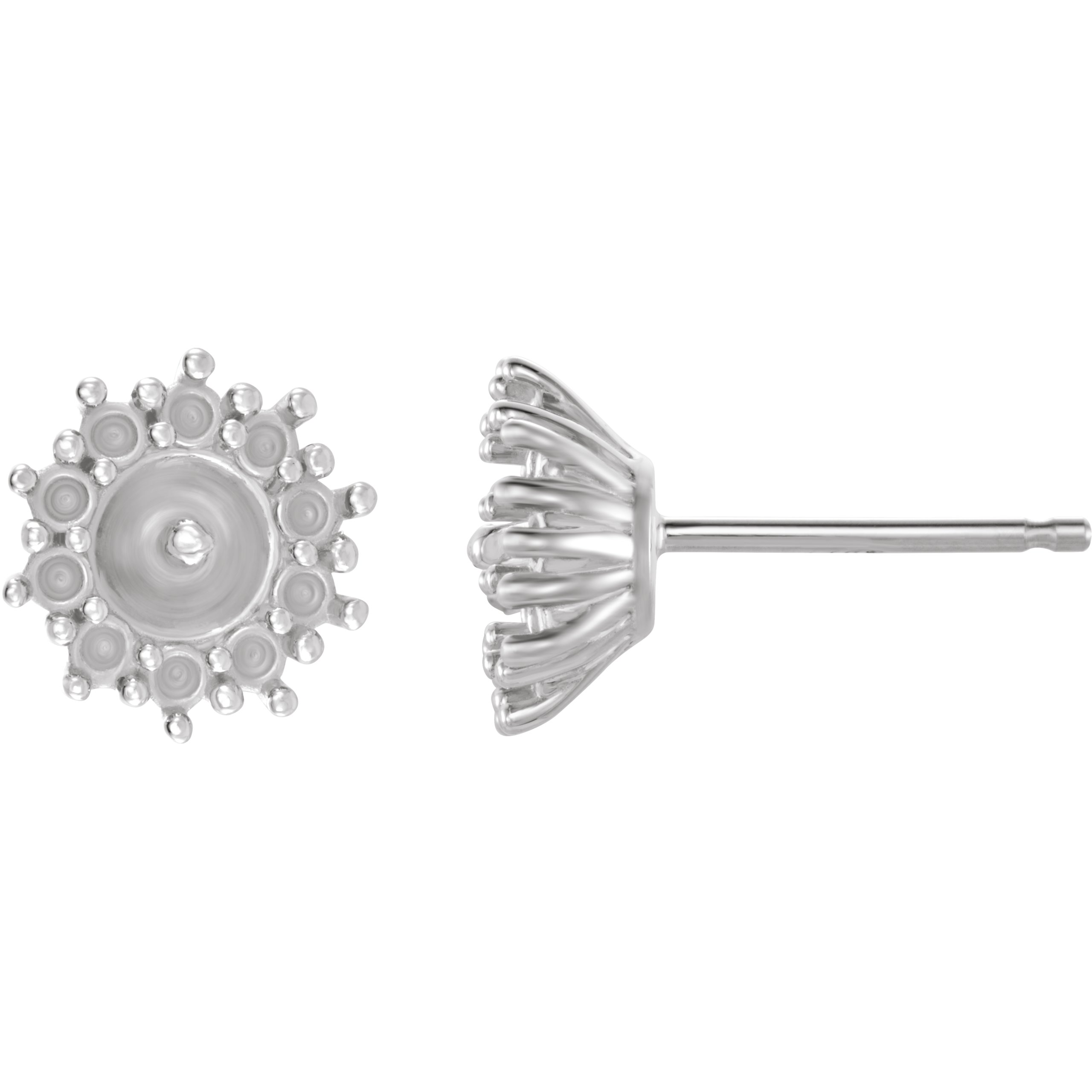 Halo-Style Pearl Earrings