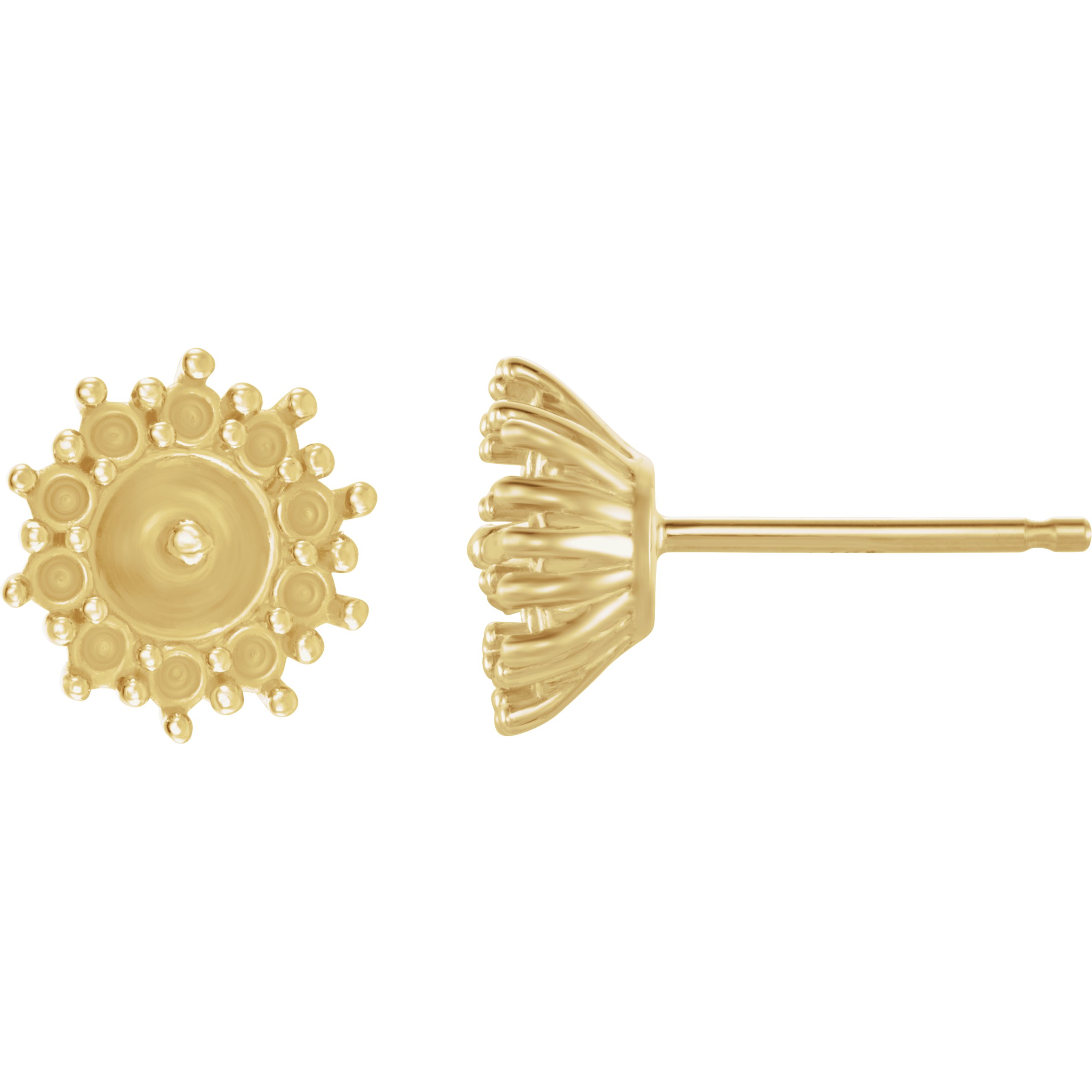 Halo-Style Pearl Earrings