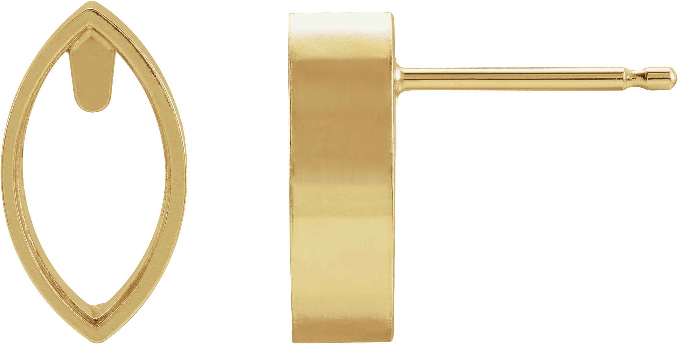 Marquise Bezel-Set Earrings