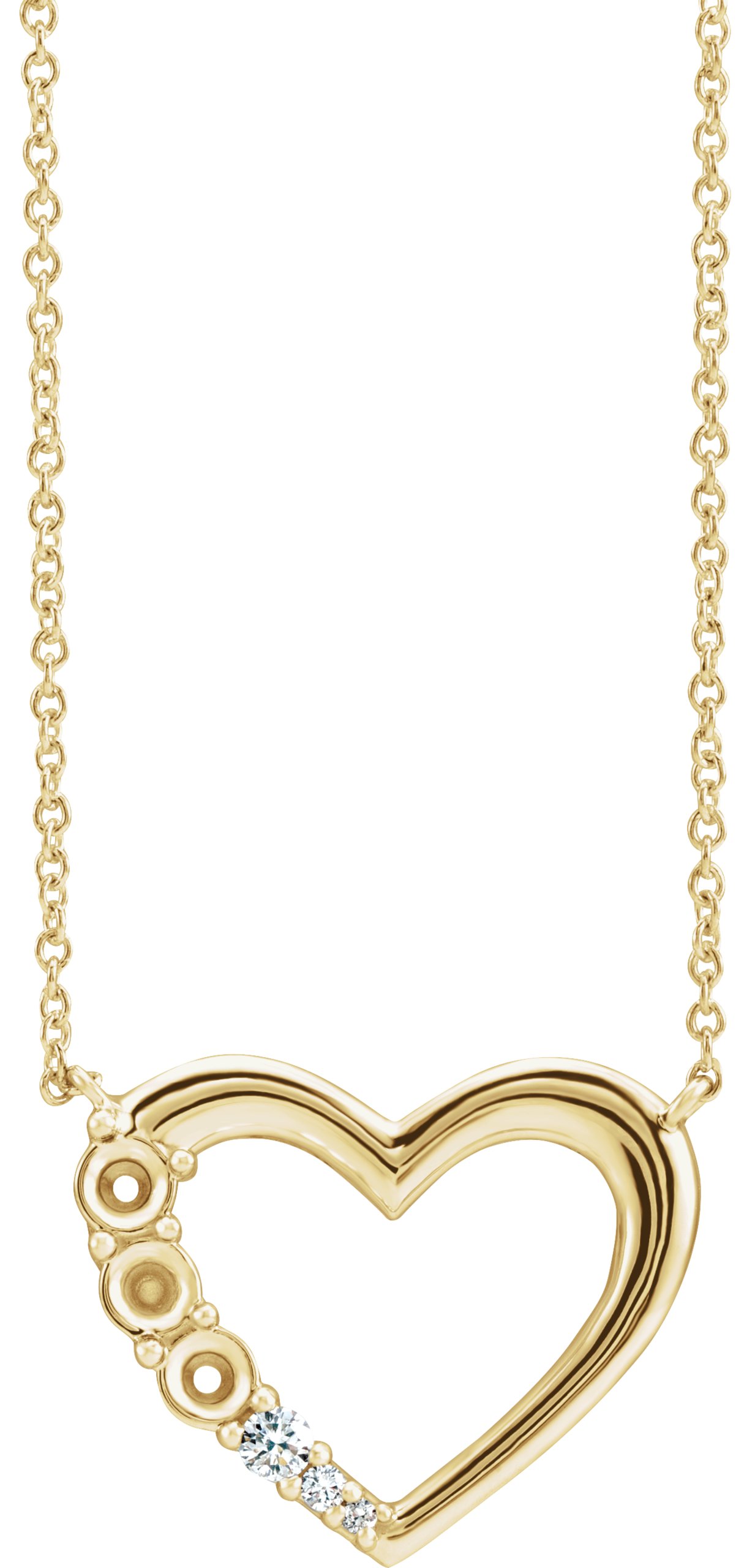 Family Heart Necklace or Center