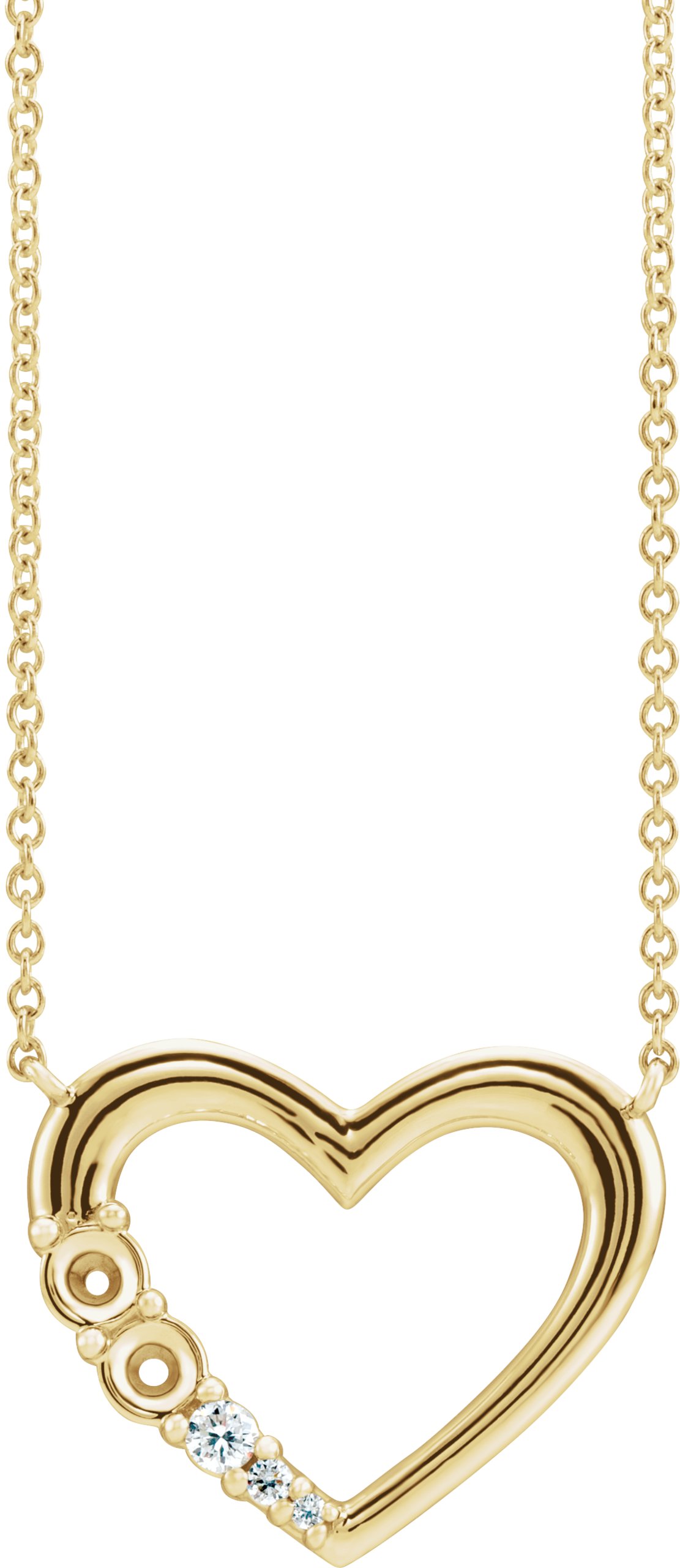 Family Heart Necklace or Center