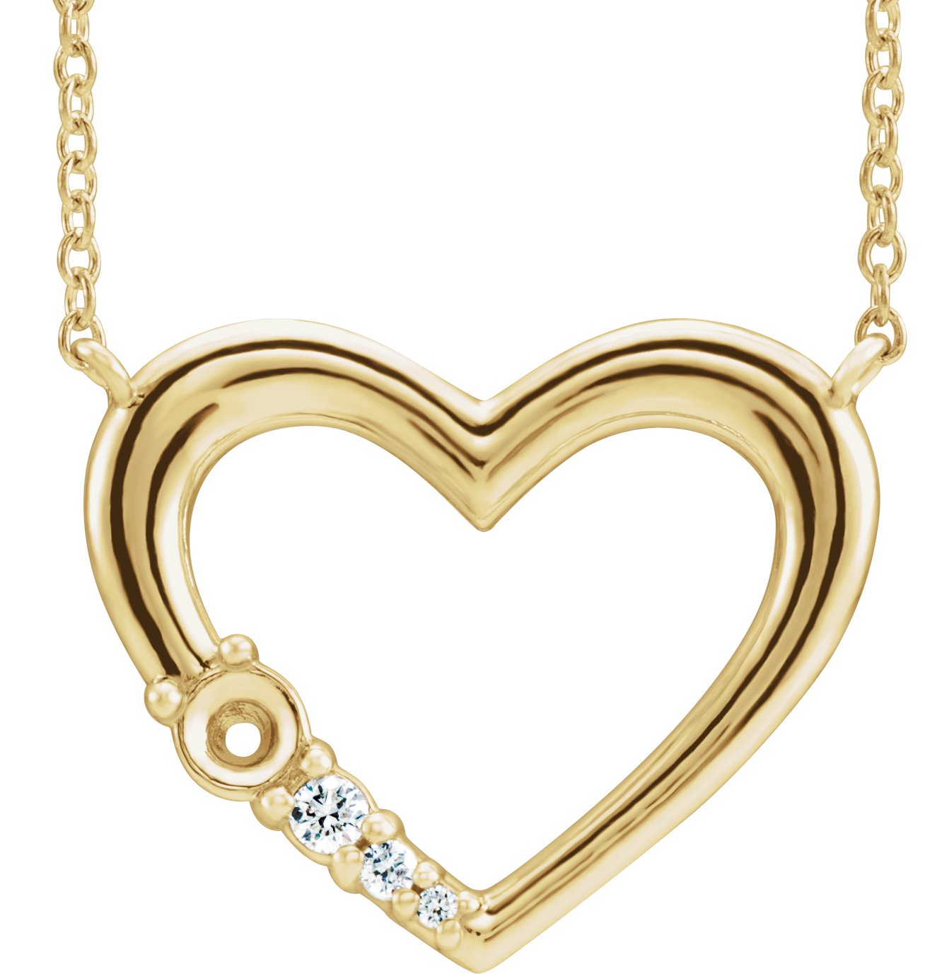 Family Heart Necklace or Center