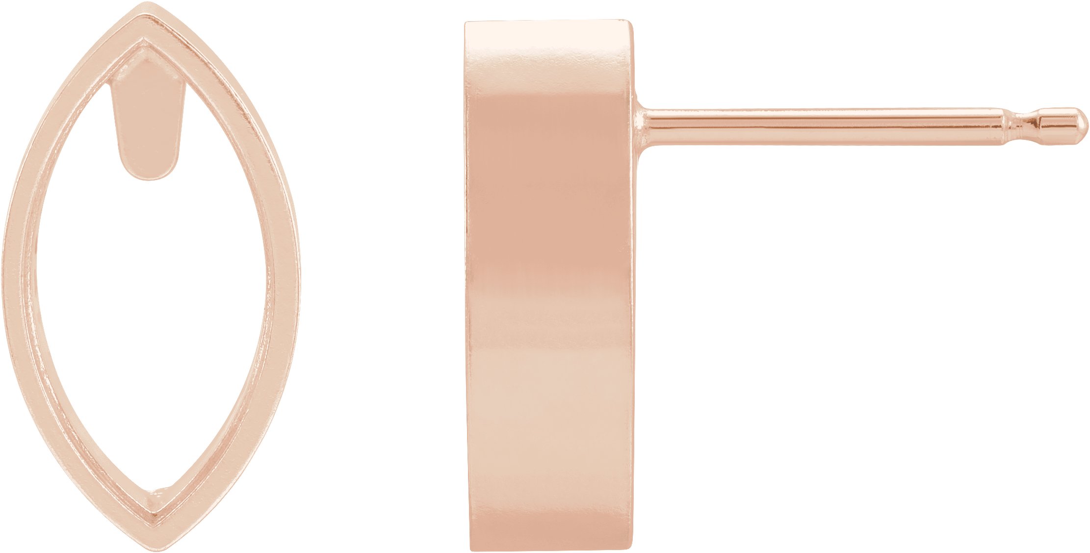 Marquise Bezel-Set Earrings