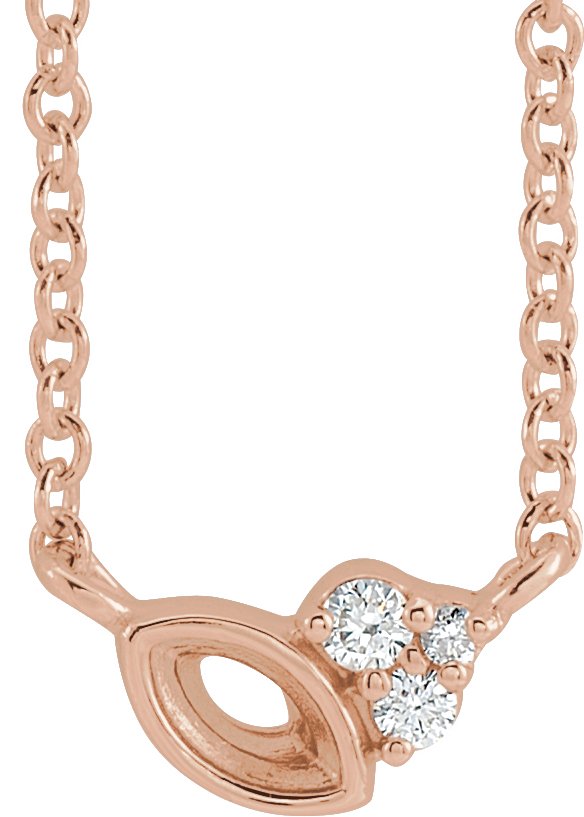 Accented Bezel-Set Necklace or Center